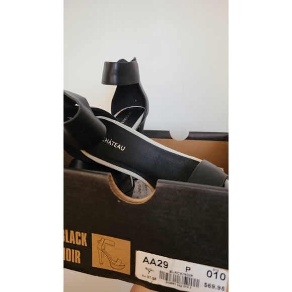 5 inch Le Chateau Heel (black and white) - Picture 5 of 6